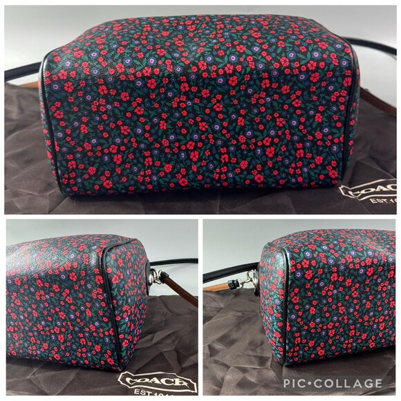 NWOT Authentic Coach F59445 Ranch Floral Print Mini Bennett Canvas Satchel - Picture 13 of 14